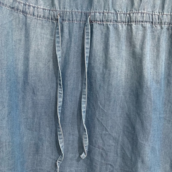 Gloria Vanderbilt Ashleigh Denim Casual Dress Adjust drawstring waist Women’s SM - Picture 8 of 8